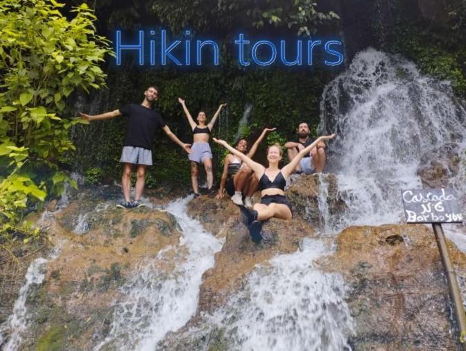 Waterfalls-Tour, Scooter-Rental & Hostal El Pacifico Juayúa Екстериор снимка